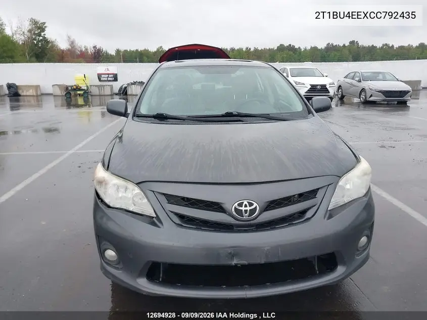2012 TOYOTA COROLLA VIN 2T1BU4EEXCC792435 — фото 11