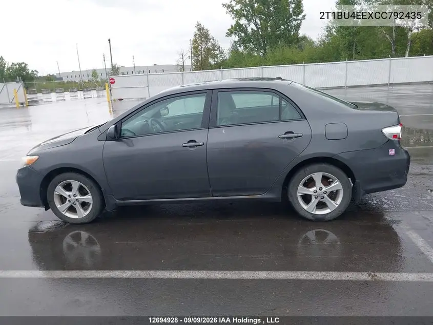 2012 TOYOTA COROLLA VIN 2T1BU4EEXCC792435 — фото 13