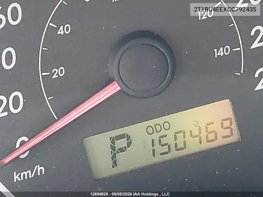 2012 TOYOTA COROLLA VIN 2T1BU4EEXCC792435 — фото 14