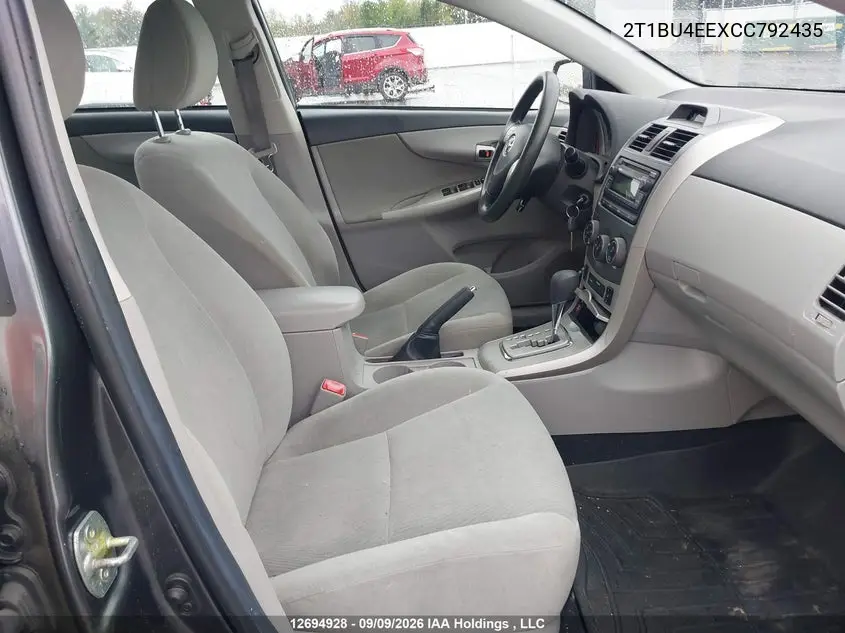 2012 TOYOTA COROLLA VIN 2T1BU4EEXCC792435 — фото 5
