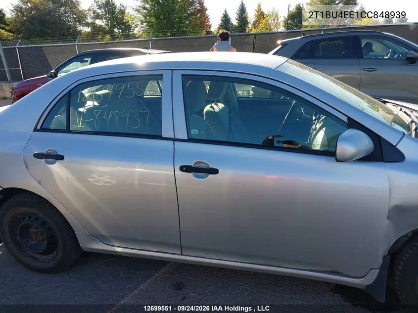 2012 TOYOTA COROLLA VIN 2T1BU4EE1CC848939 — фото 13