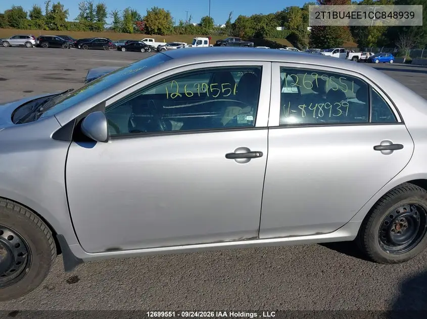 2012 TOYOTA COROLLA VIN 2T1BU4EE1CC848939 — фото 14