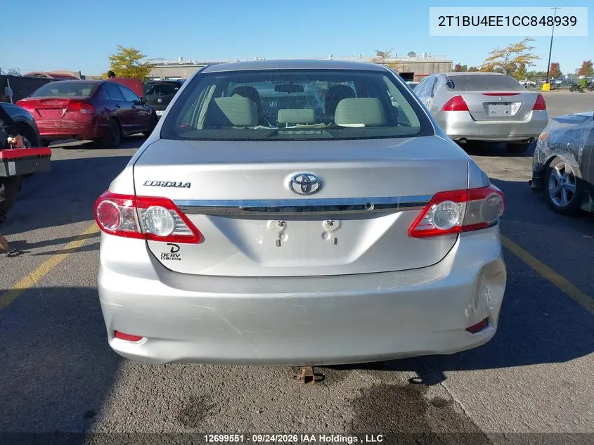 2012 TOYOTA COROLLA VIN 2T1BU4EE1CC848939 — фото 16