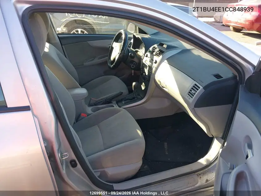2012 TOYOTA COROLLA VIN 2T1BU4EE1CC848939 — фото 5