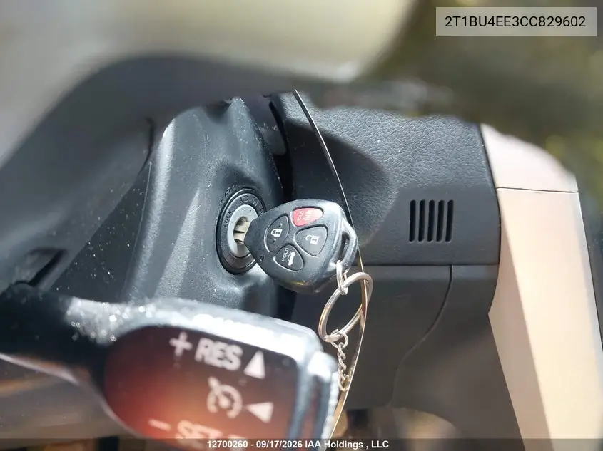 2012 TOYOTA COROLLA VIN 2T1BU4EE3CC829602 — фото 11