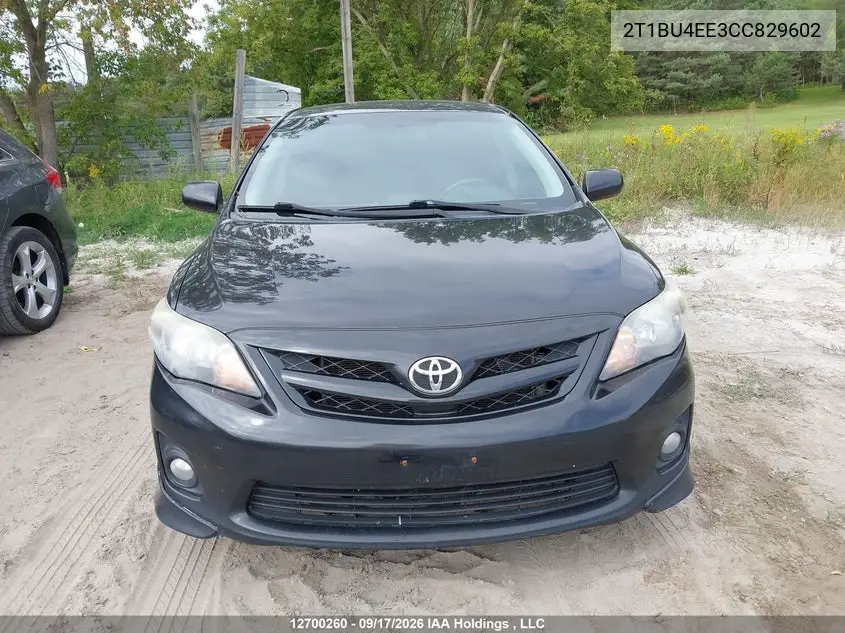 2012 TOYOTA COROLLA VIN 2T1BU4EE3CC829602 — фото 12