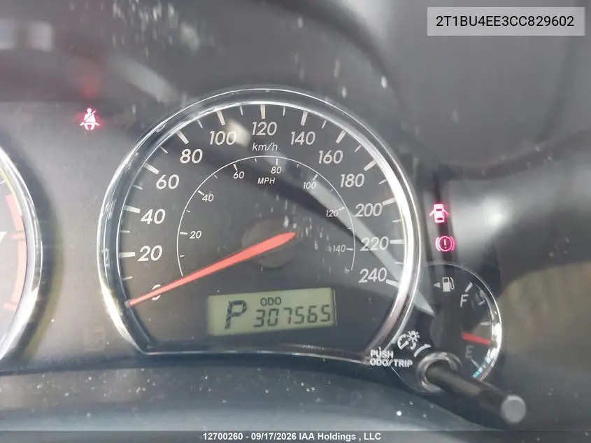 2012 TOYOTA COROLLA VIN 2T1BU4EE3CC829602 — фото 15