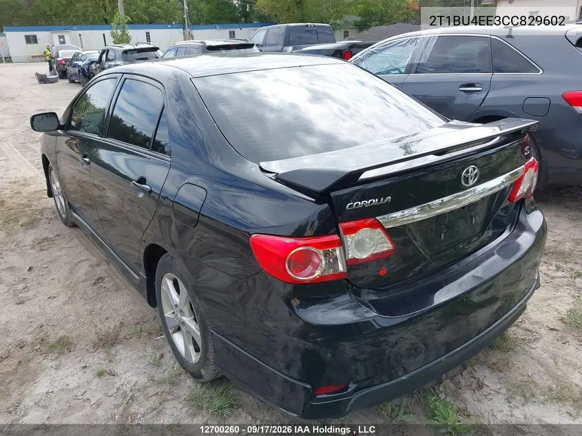 2012 TOYOTA COROLLA VIN 2T1BU4EE3CC829602 — фото 6