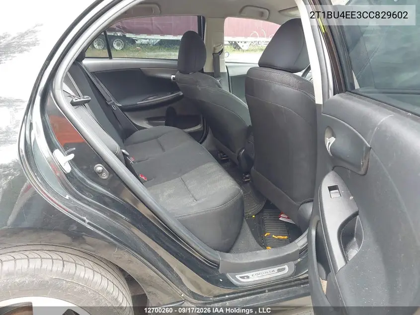 2012 TOYOTA COROLLA VIN 2T1BU4EE3CC829602 — фото 8