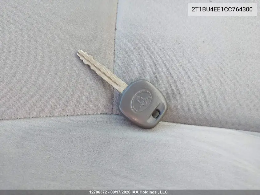 2012 TOYOTA COROLLA VIN 2T1BU4EE1CC764300 — фото 11