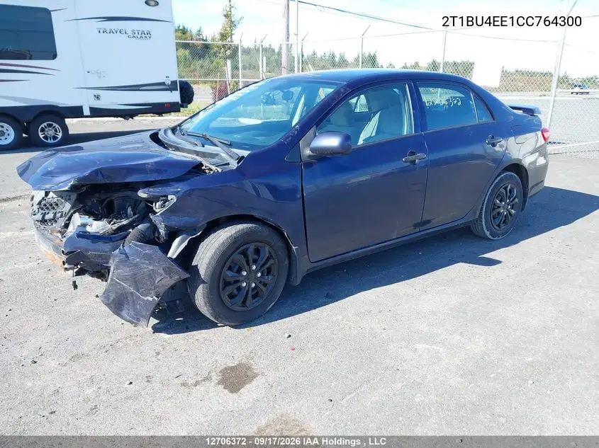 2012 TOYOTA COROLLA VIN 2T1BU4EE1CC764300 — фото 2