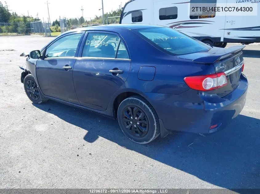 2012 TOYOTA COROLLA VIN 2T1BU4EE1CC764300 — фото 3