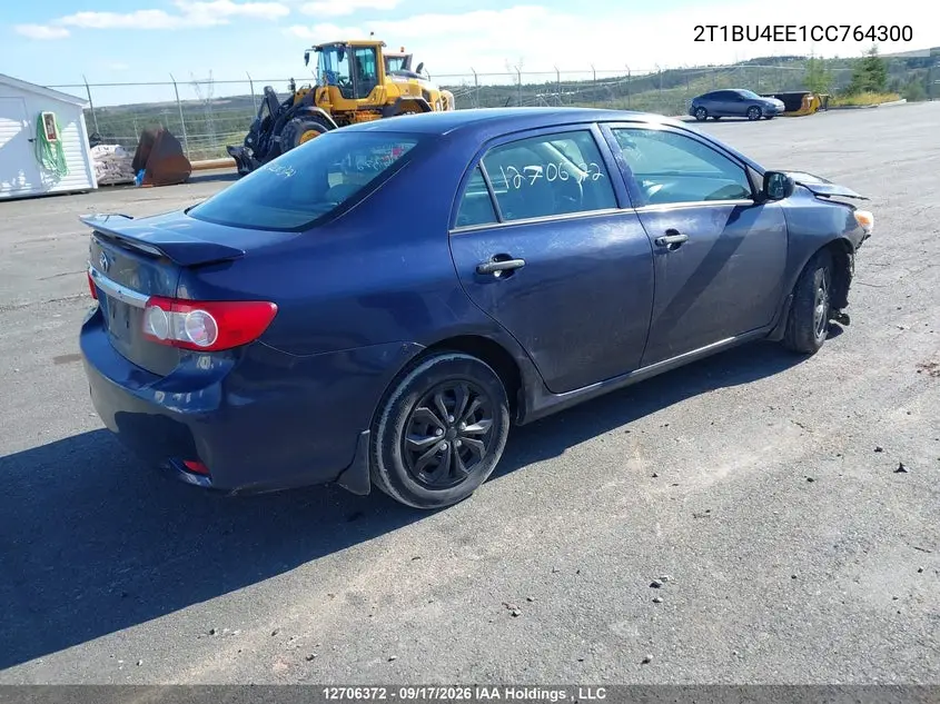 2012 TOYOTA COROLLA VIN 2T1BU4EE1CC764300 — фото 4