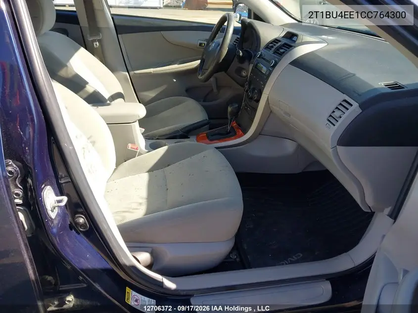 2012 TOYOTA COROLLA VIN 2T1BU4EE1CC764300 — фото 5