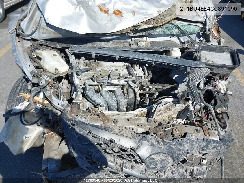 2012 TOYOTA COROLLA VIN 2T1BU4EE4CC891090 — фото 10