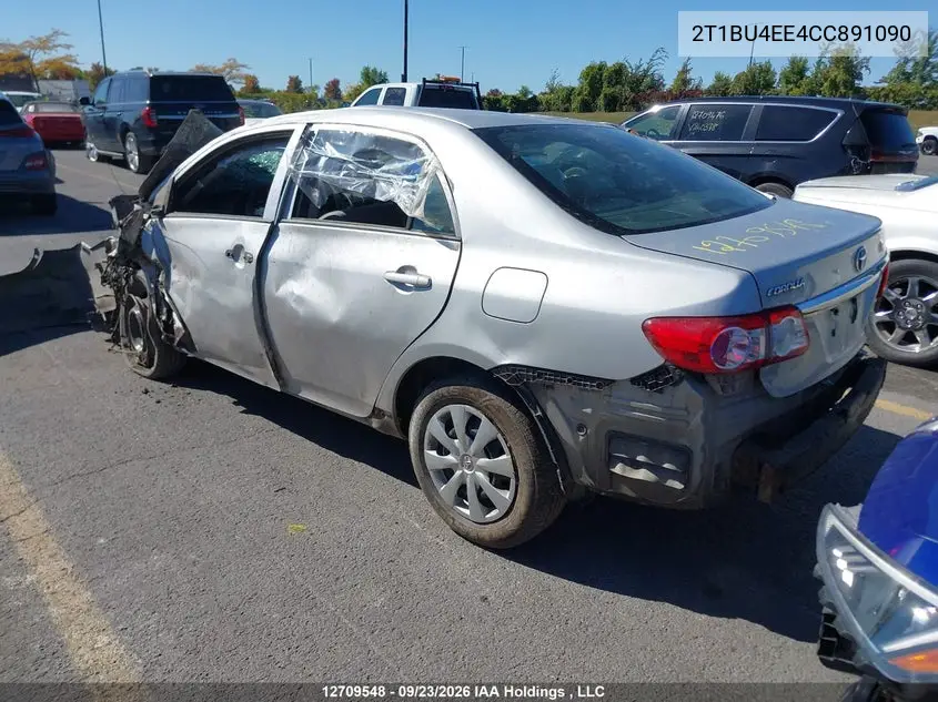 2012 TOYOTA COROLLA VIN 2T1BU4EE4CC891090 — фото 3