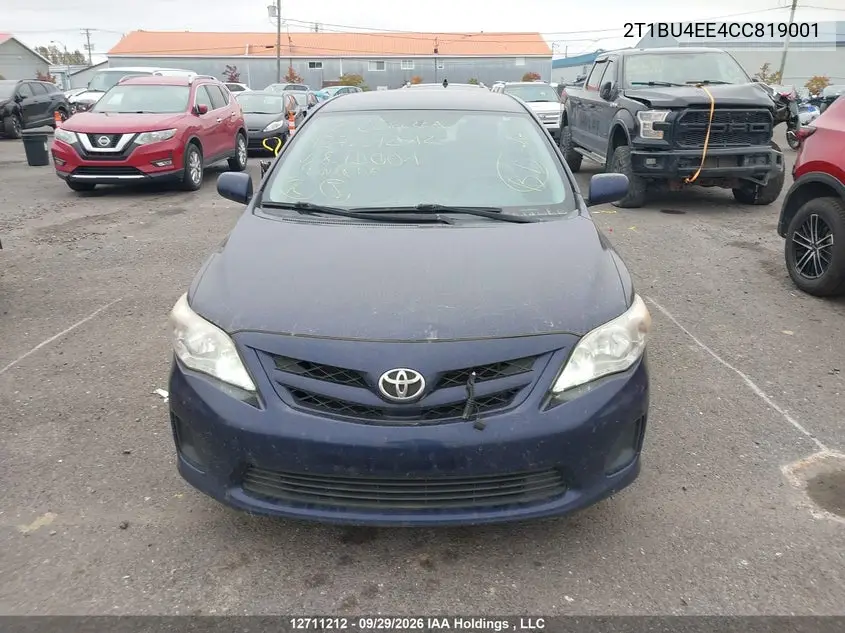 2012 TOYOTA COROLLA VIN 2T1BU4EE4CC819001 — фото 12