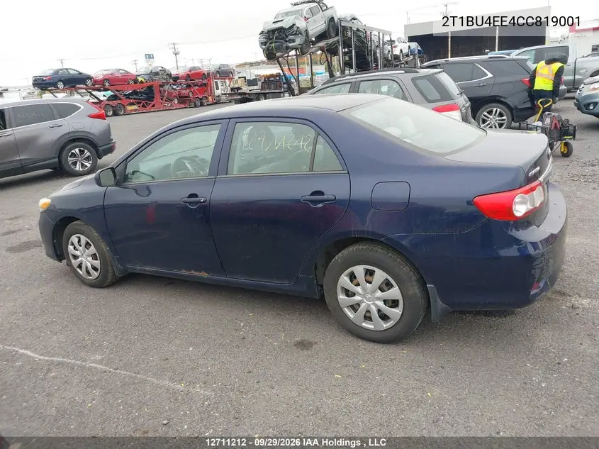 2012 TOYOTA COROLLA VIN 2T1BU4EE4CC819001 — фото 14