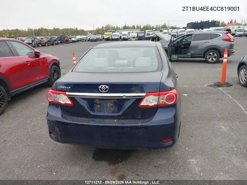 2012 TOYOTA COROLLA VIN 2T1BU4EE4CC819001 — фото 16