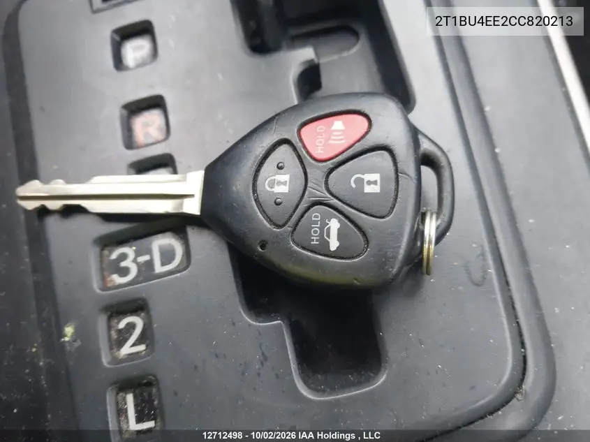 2012 TOYOTA COROLLA VIN 2T1BU4EE2CC820213 — фото 11