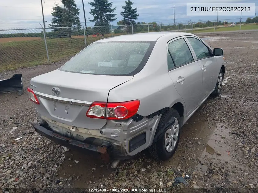 2012 TOYOTA COROLLA VIN 2T1BU4EE2CC820213 — фото 4