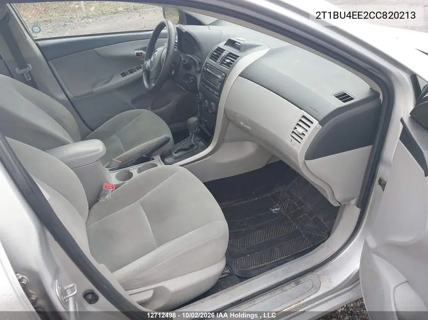 2012 TOYOTA COROLLA VIN 2T1BU4EE2CC820213 — фото 5