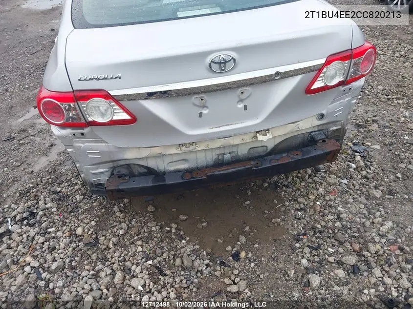 2012 TOYOTA COROLLA VIN 2T1BU4EE2CC820213 — фото 6