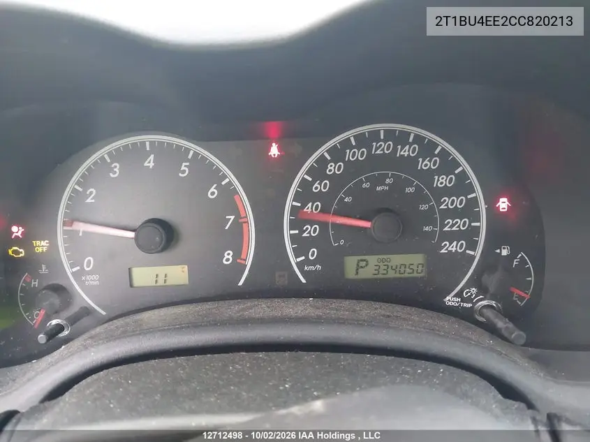 2012 TOYOTA COROLLA VIN 2T1BU4EE2CC820213 — фото 7