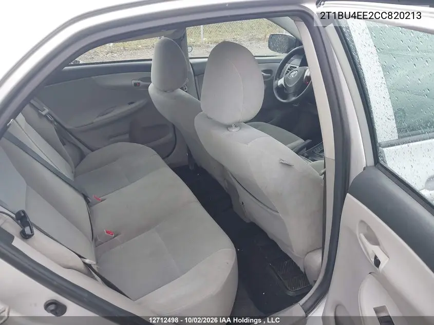 2012 TOYOTA COROLLA VIN 2T1BU4EE2CC820213 — фото 8