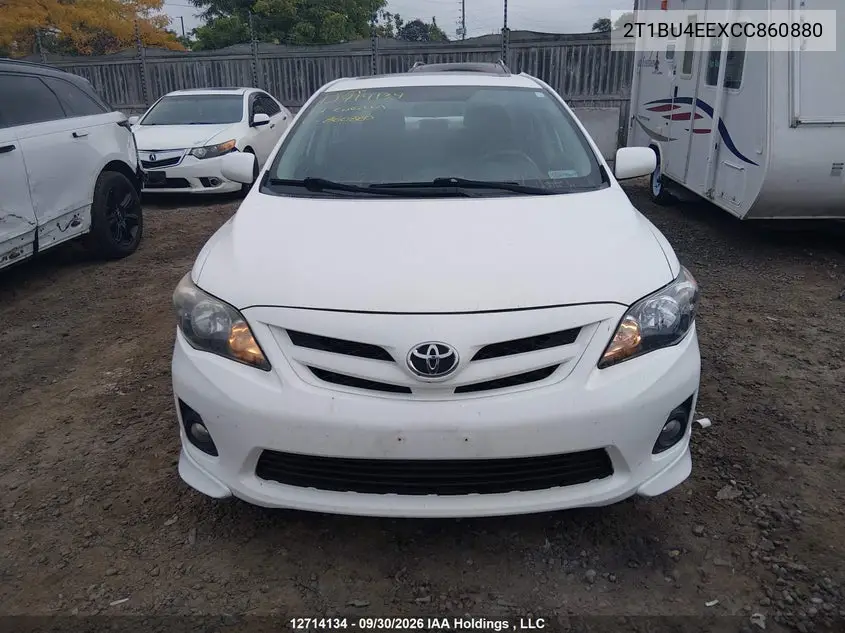 2012 TOYOTA COROLLA VIN 2T1BU4EEXCC860880 — фото 12