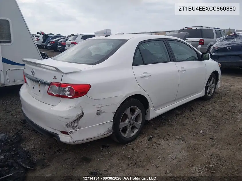 2012 TOYOTA COROLLA VIN 2T1BU4EEXCC860880 — фото 6