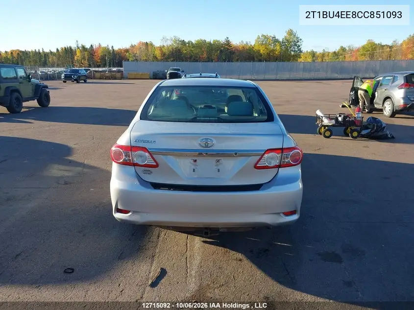 2012 TOYOTA COROLLA VIN 2T1BU4EE8CC851093 — фото 15