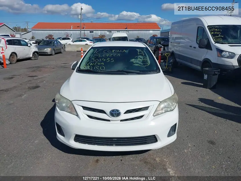 2012 TOYOTA COROLLA VIN 2T1BU4EE6CC908455 — фото 12