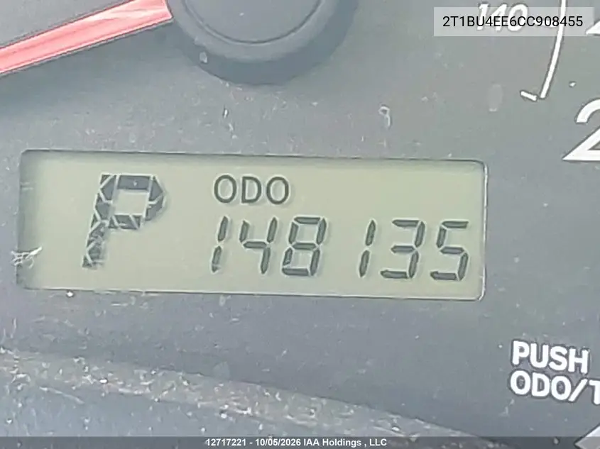 2012 TOYOTA COROLLA VIN 2T1BU4EE6CC908455 — фото 15
