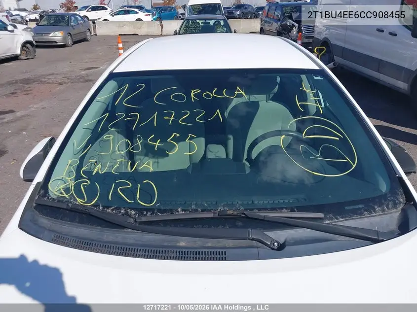 2012 TOYOTA COROLLA VIN 2T1BU4EE6CC908455 — фото 17