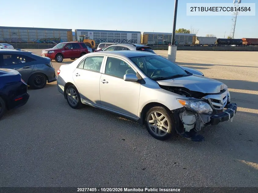 TOYOTA COROLLA 2012, VIN 2T1BU4EE7CC814584