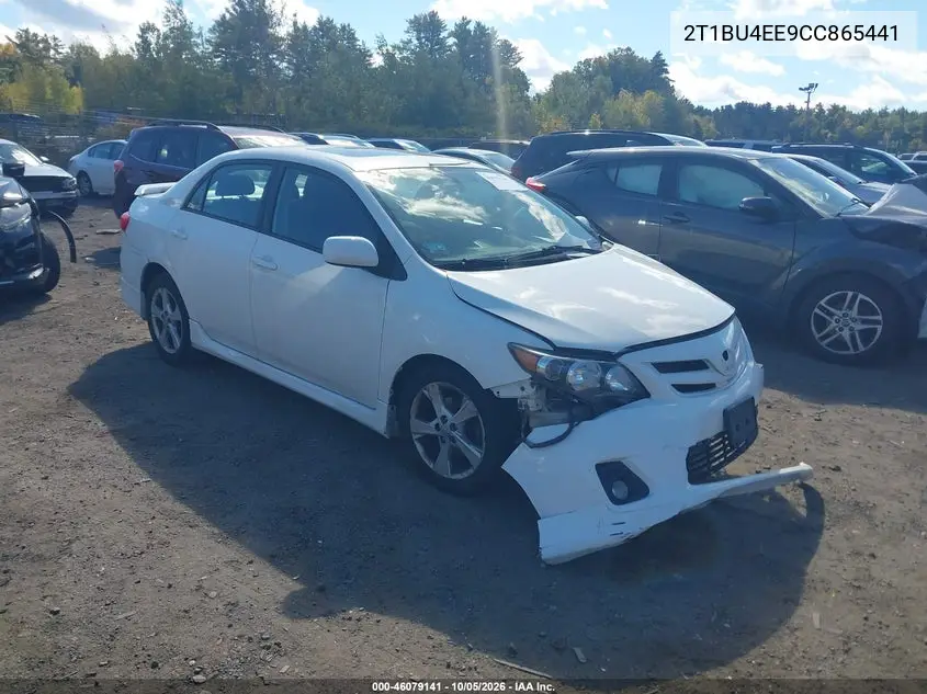 TOYOTA COROLLA 2012, VIN 2T1BU4EE9CC865441