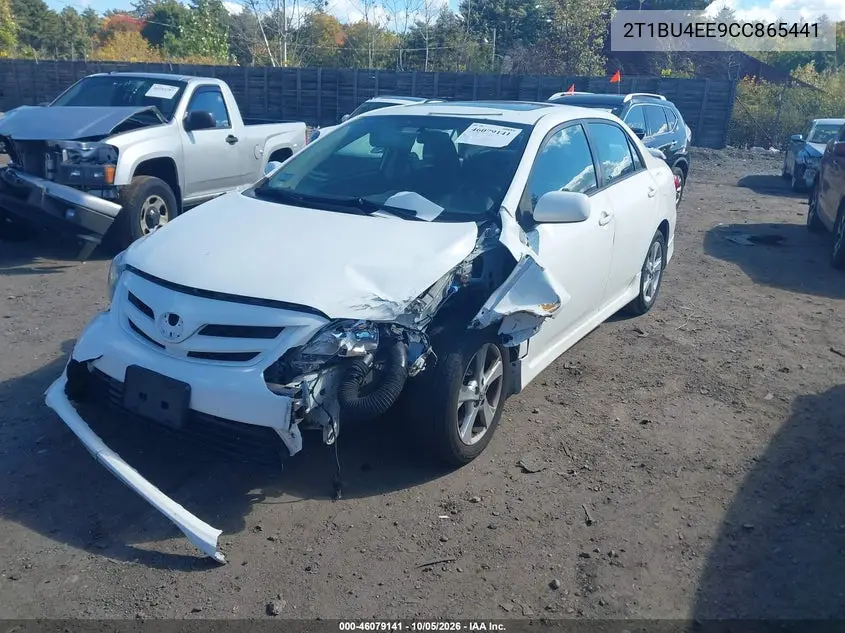 2012 TOYOTA COROLLA VIN 2T1BU4EE9CC865441 — фото 2