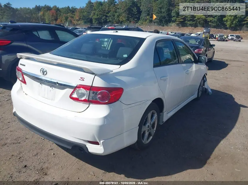 2012 TOYOTA COROLLA VIN 2T1BU4EE9CC865441 — фото 4