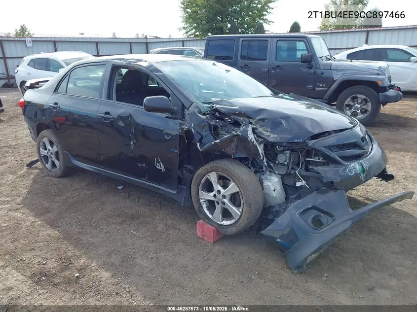 TOYOTA COROLLA 2012, VIN 2T1BU4EE9CC897466