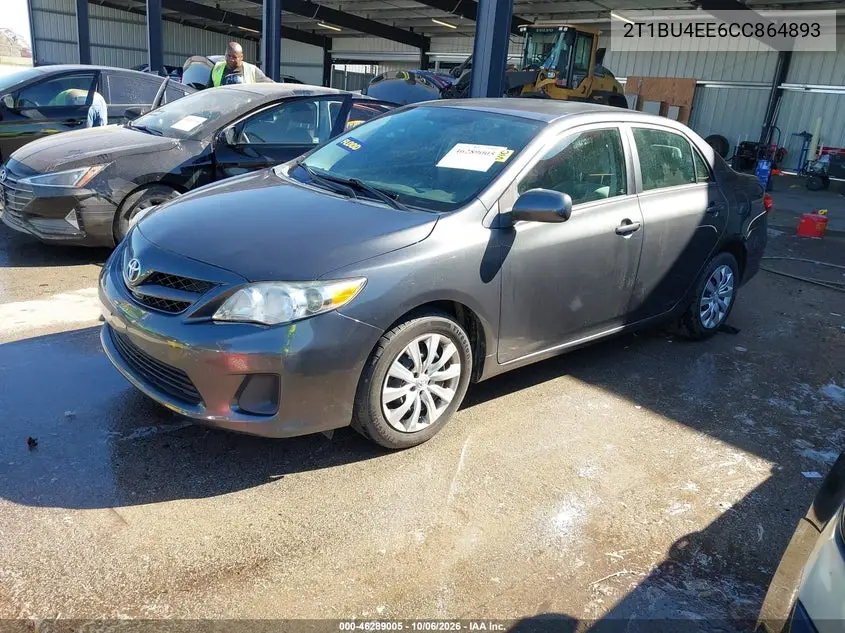 2012 TOYOTA COROLLA VIN 2T1BU4EE6CC864893 — фото 2
