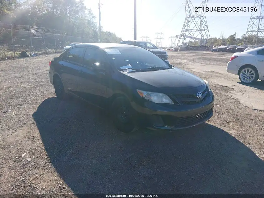 TOYOTA COROLLA 2012, VIN 2T1BU4EEXCC845196