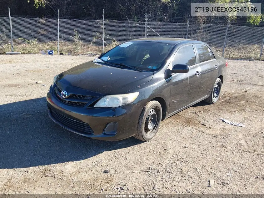 2012 TOYOTA COROLLA VIN 2T1BU4EEXCC845196 — фото 2