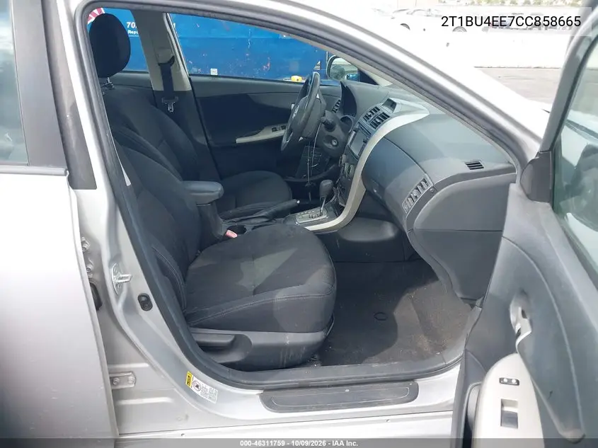 2012 TOYOTA COROLLA VIN 2T1BU4EE7CC858665 — фото 5