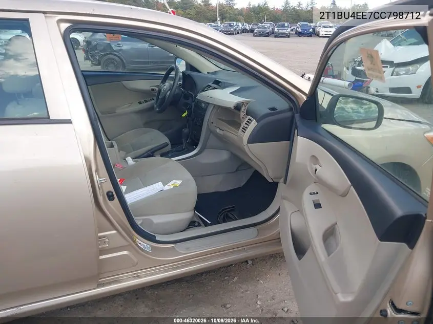 2012 TOYOTA COROLLA VIN 2T1BU4EE7CC798712 — фото 5
