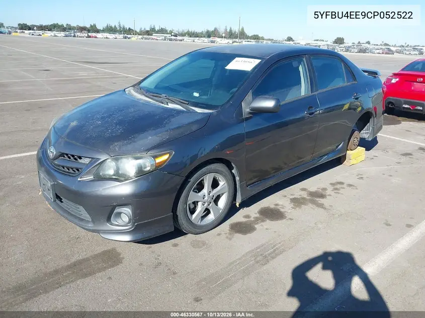 2012 TOYOTA COROLLA VIN 5YFBU4EE9CP052522 — фото 2