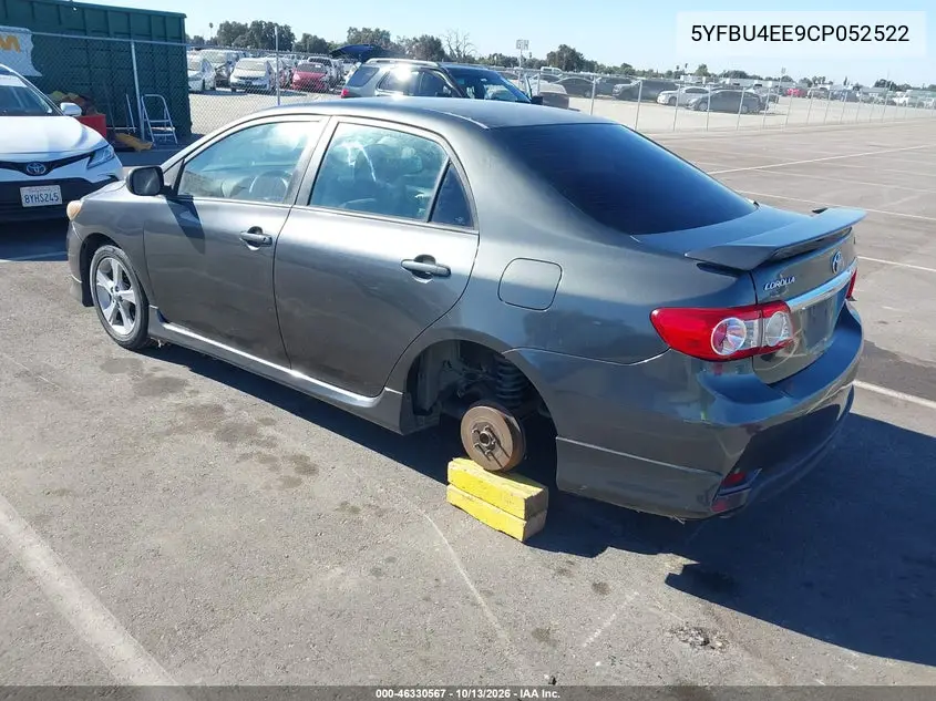2012 TOYOTA COROLLA VIN 5YFBU4EE9CP052522 — фото 3