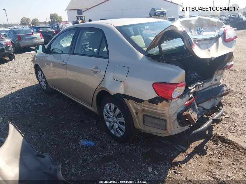 2012 TOYOTA COROLLA VIN 2T1BU4EE1CC844017 — фото 3