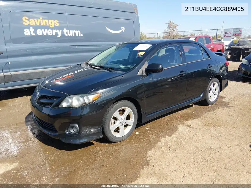 2012 TOYOTA COROLLA VIN 2T1BU4EE4CC889405 — фото 2