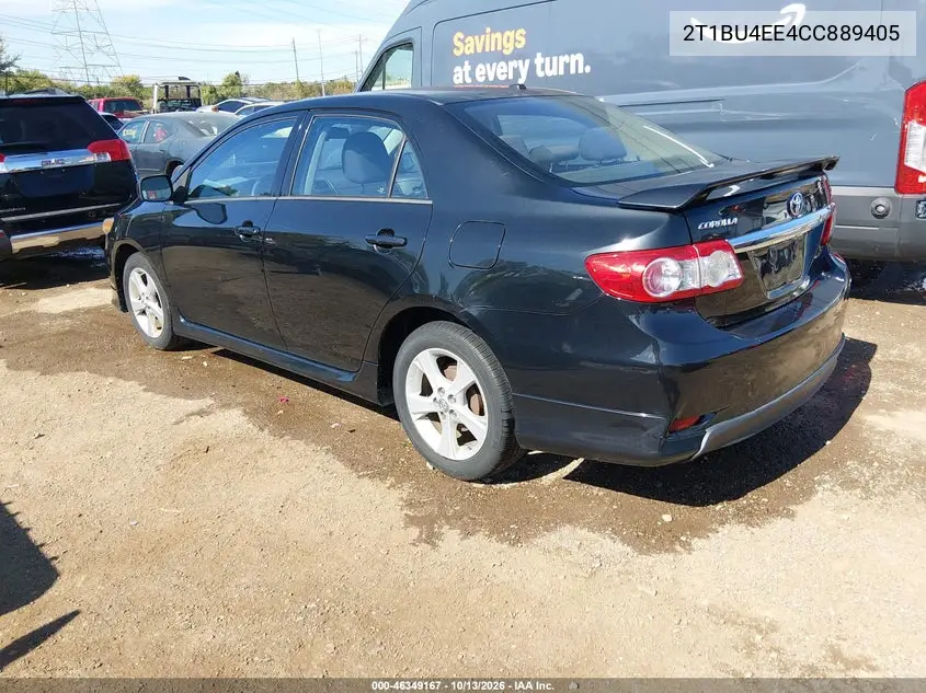 2012 TOYOTA COROLLA VIN 2T1BU4EE4CC889405 — фото 3
